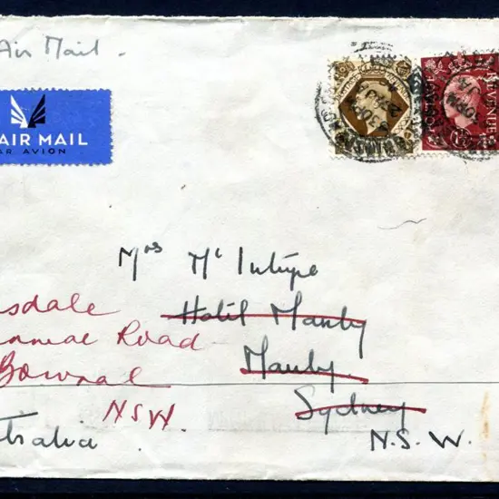1940 (21st Jan) England to Australia Interrupted ...