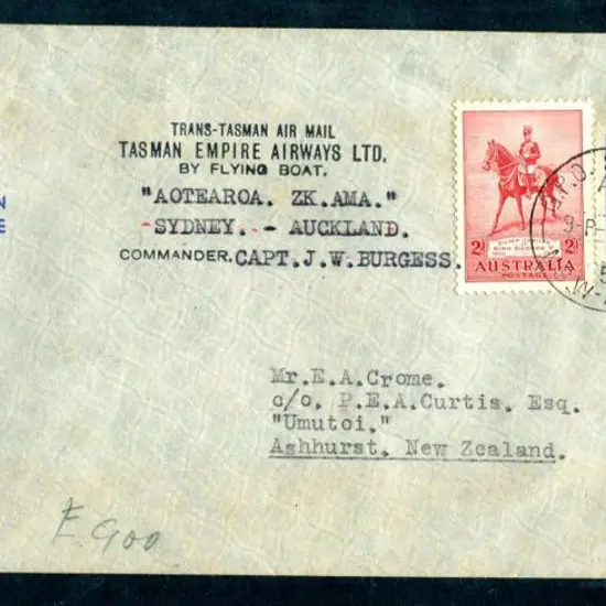 1940 (30th April) ditto with "Aotearoa" illust ...