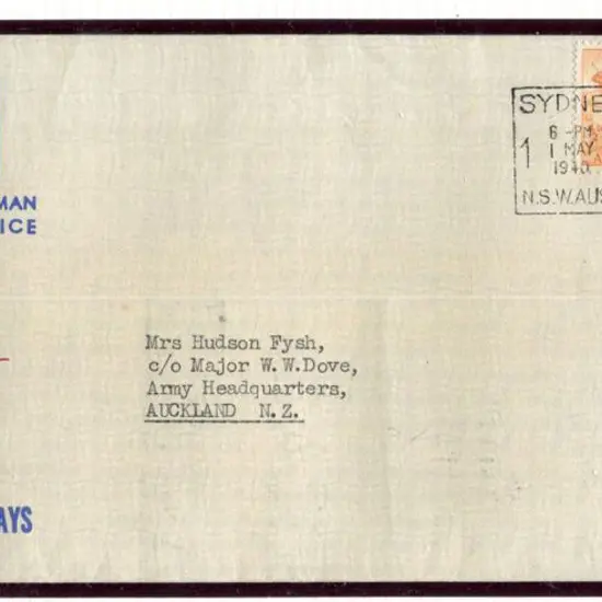 1940 (2nd May) Inaugural Trans-Tasman Flying Boat ...