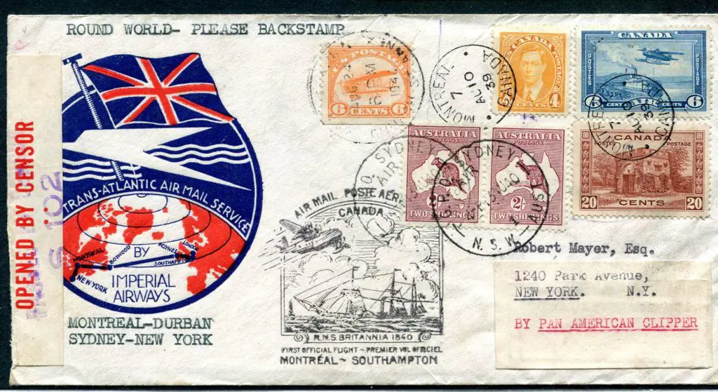 1940 (7th Aug) Round the World censored ... Image 1++