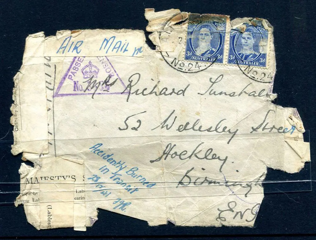1941 (23rd Dec) Unrecorded Military Crash cover ... Image 1++