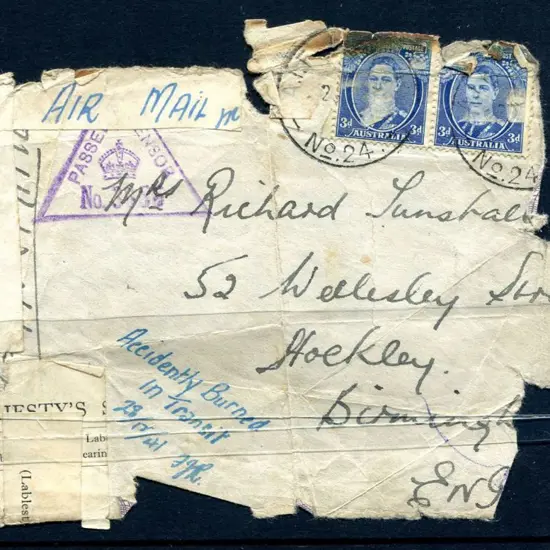 1941 (23rd Dec) Unrecorded Military Crash cover ...