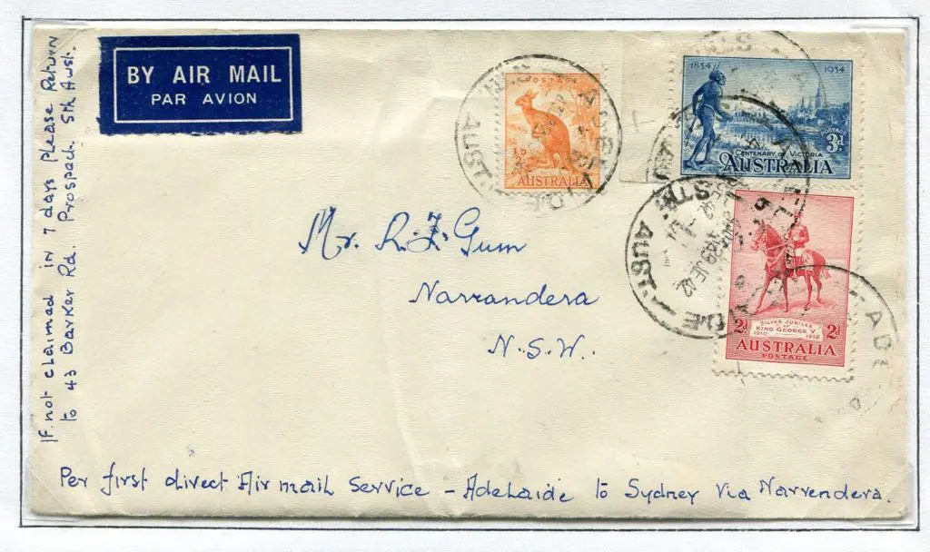 1942 (29th June) Adelaide to Sydney ANA Wartime ... Image 1++