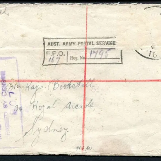 1943 (7th Sept) Cover from the military "Catalina" ...