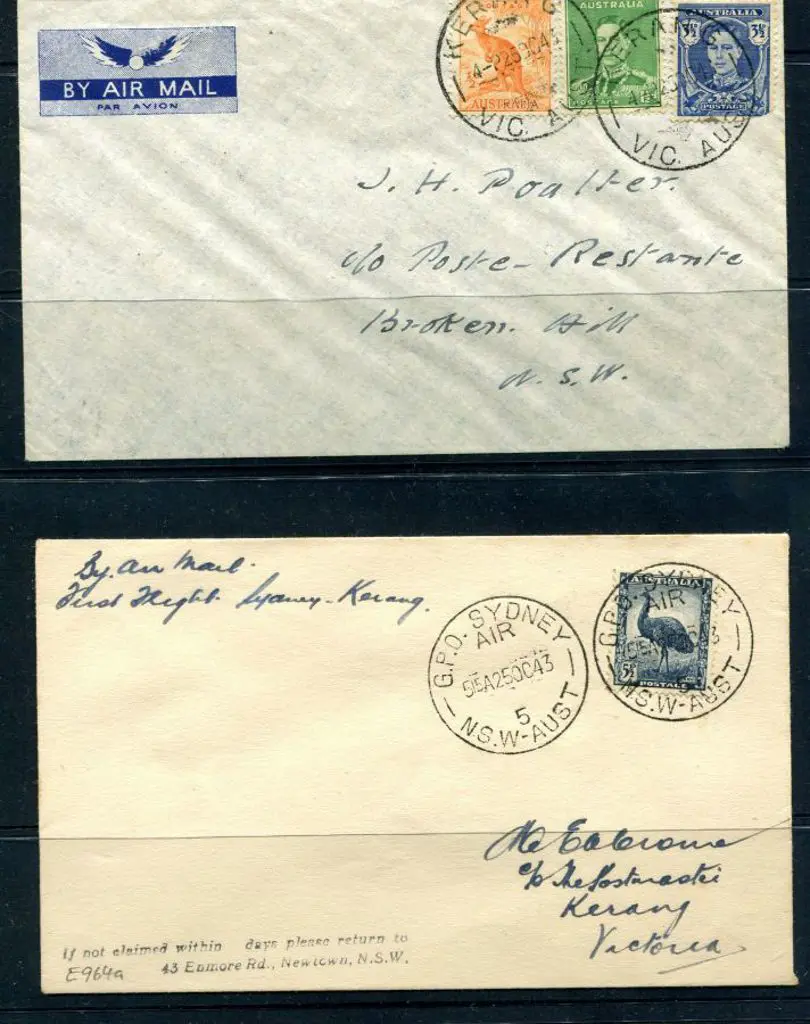 1943 (25th Oct) Sydney to Kerang & Kerang to ... Image 1++