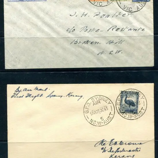 1943 (25th Oct) Sydney to Kerang & Kerang to ...