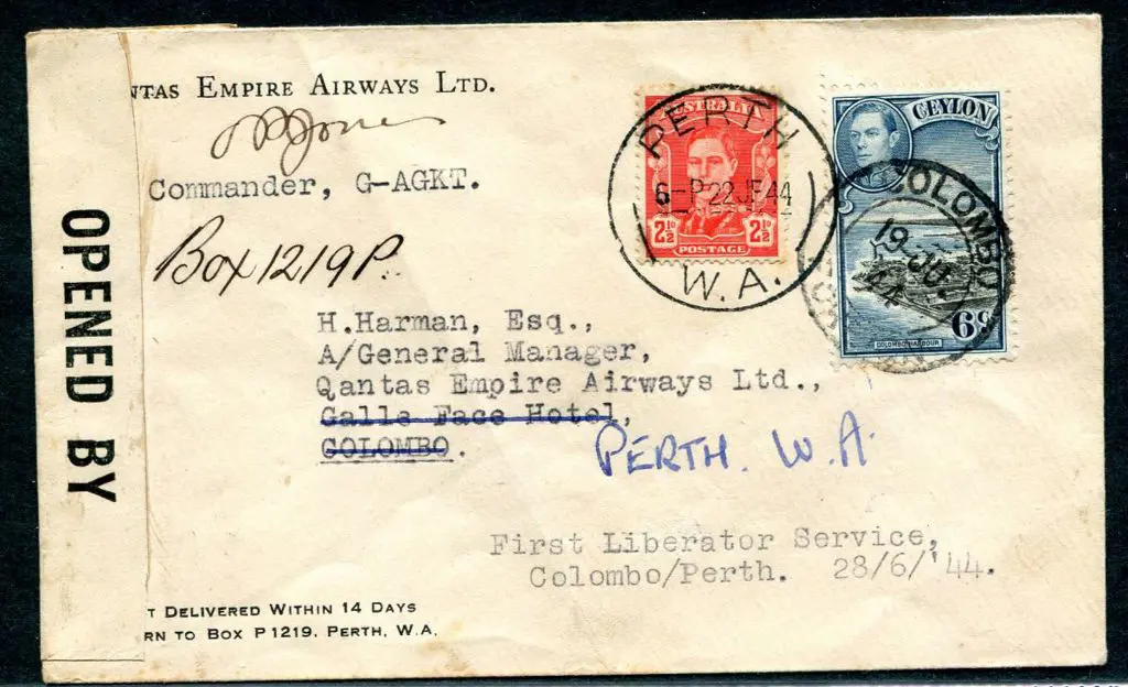 1944 (17th June) Australia to Ceylon by converted ... Image 1++