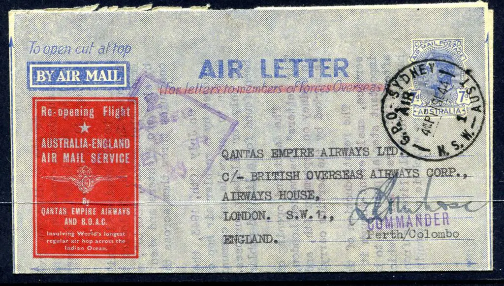 1944 (11th Sept) Re-opening of Australia to ... Image 1++