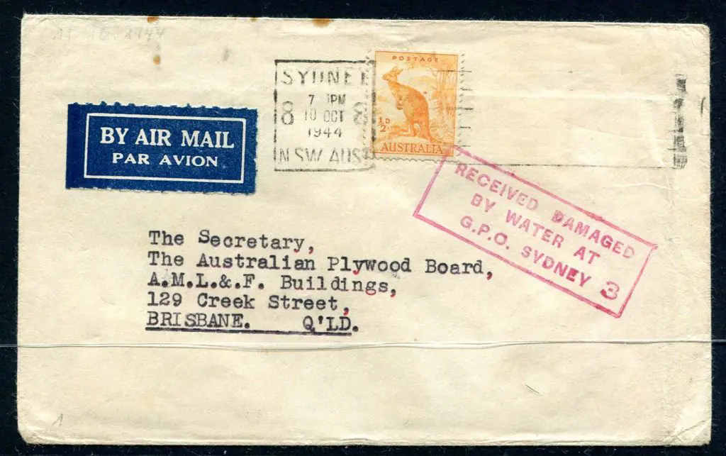 1944 (11th Oct) Crash cover from Qantas Short ... Image 1++