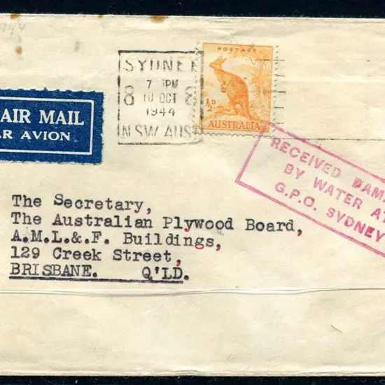 1944 (11th Oct) Crash cover from Qantas Short ...
