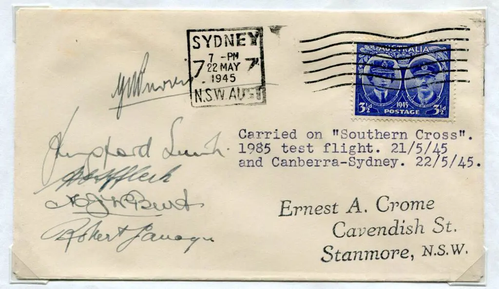 1945 (21st May) Canberra to Sydney "Southern ... Image 1++