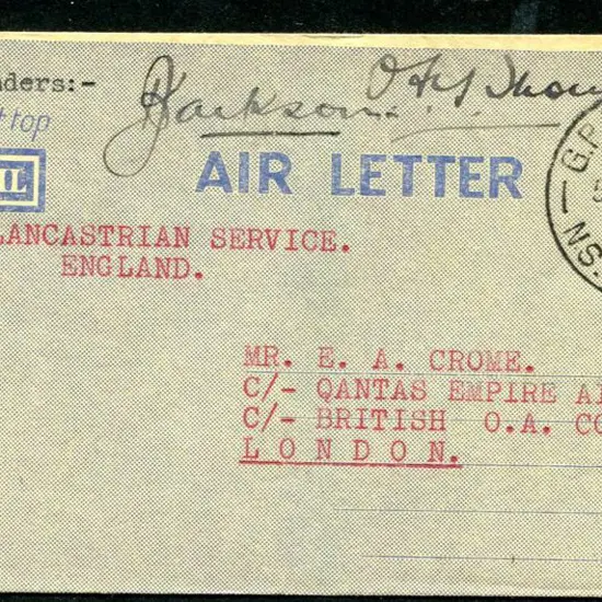 1945 (2nd June) ditto but signed by pilots KG ...