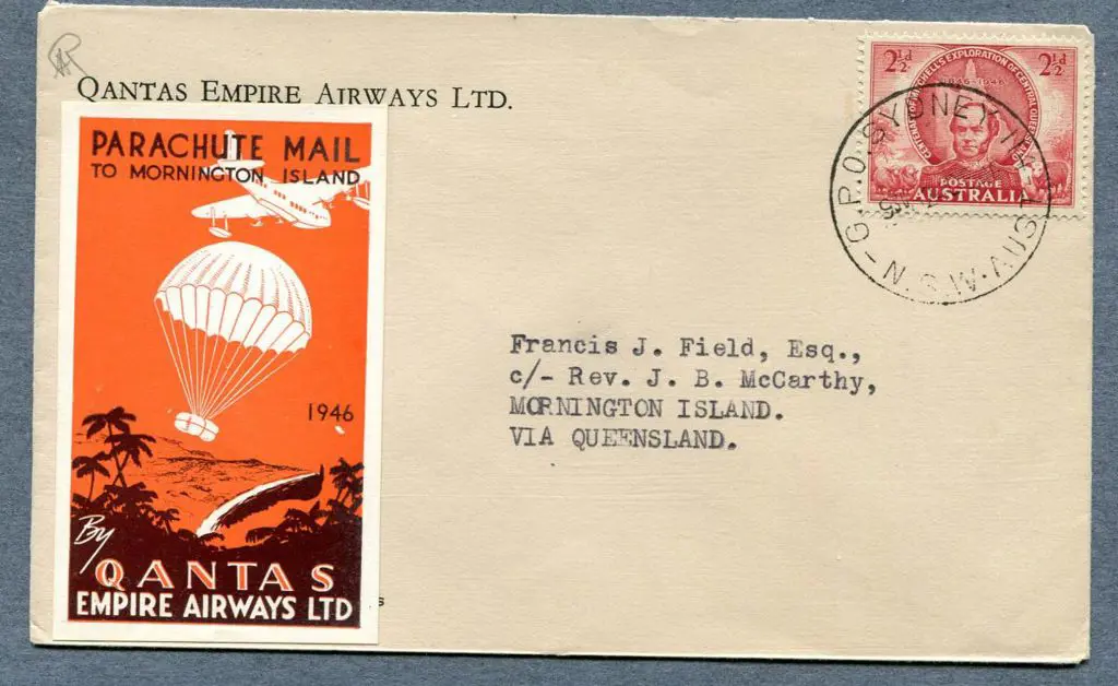 1946 (24th Dec) Sydney to Mornington Island Qantas ... Image 1++
