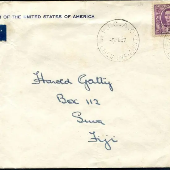 1947 (5th Feb) ditto with later date tying 2d & ...