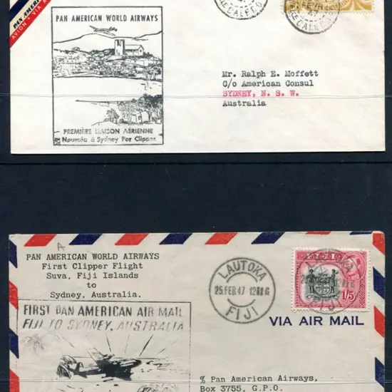 1947 (21st Feb) Noumea to Sydney & Lautoka to ...