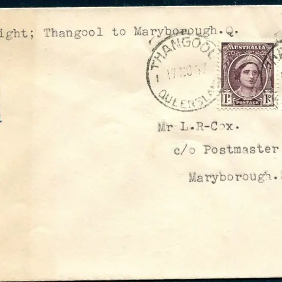 1947 (17th Nov) Thangool to Maryborough ...