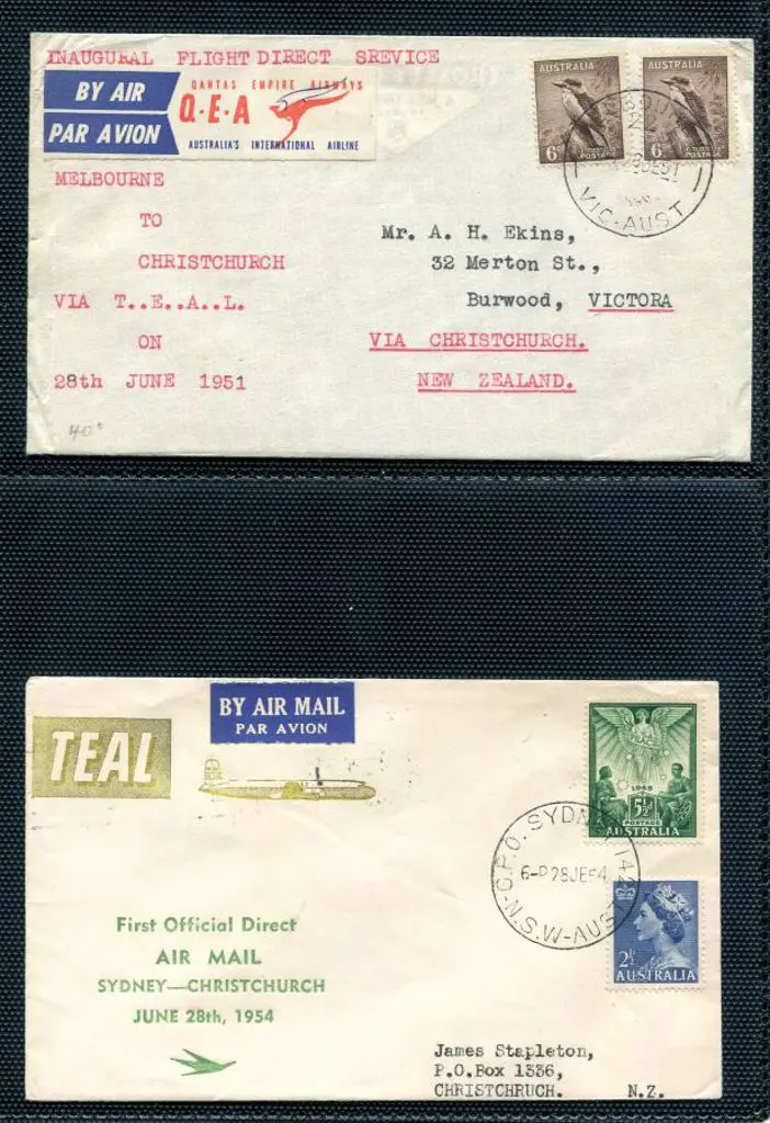 1951 (28th June) Melbourne to Christchurch ... Image 1++