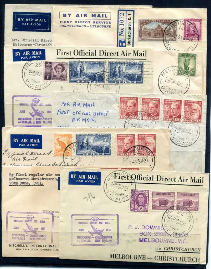 1951 (29th June) Melbourne to Christchurch First ... Image 1++