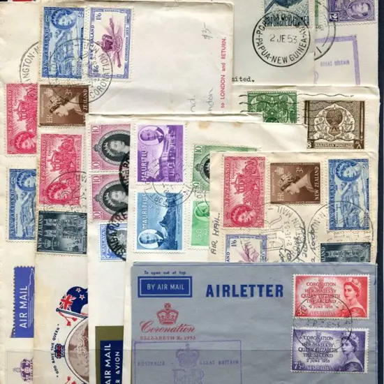 1953 (2nd June) Australia to England & return plus ...