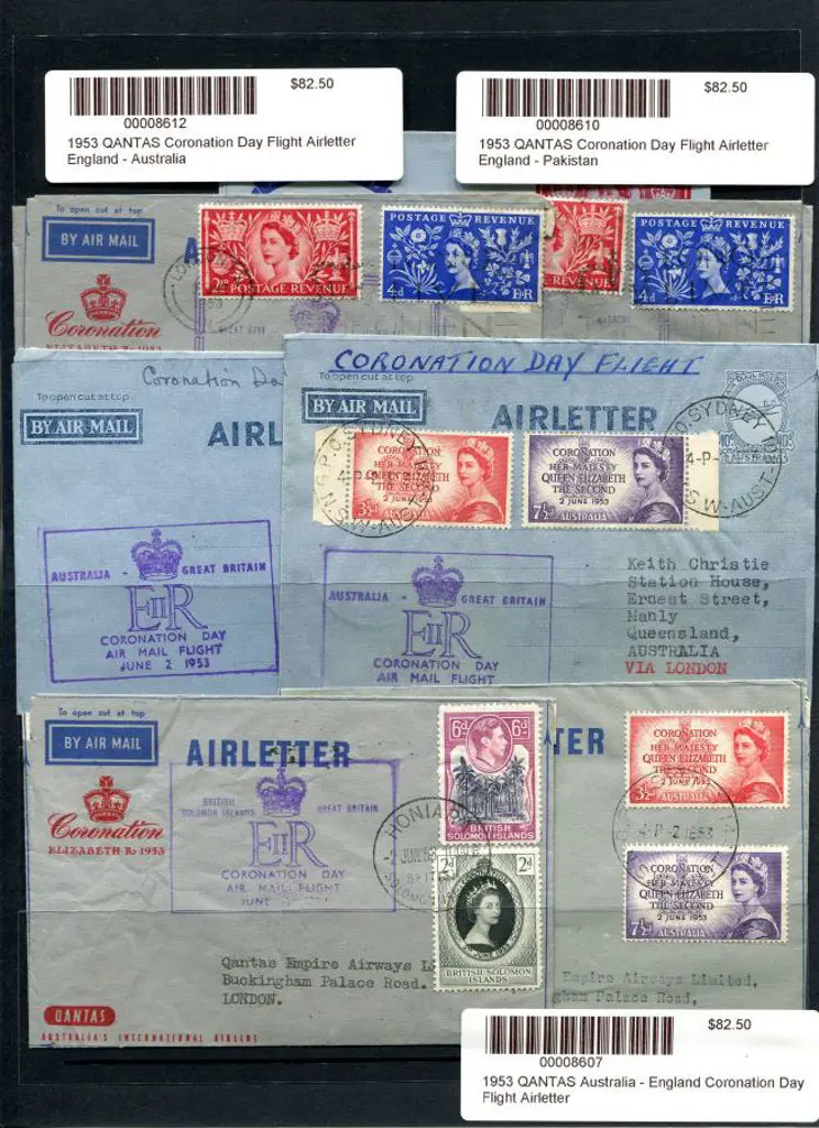 1953 (2nd June) ditto incl return plus ... Image 1++