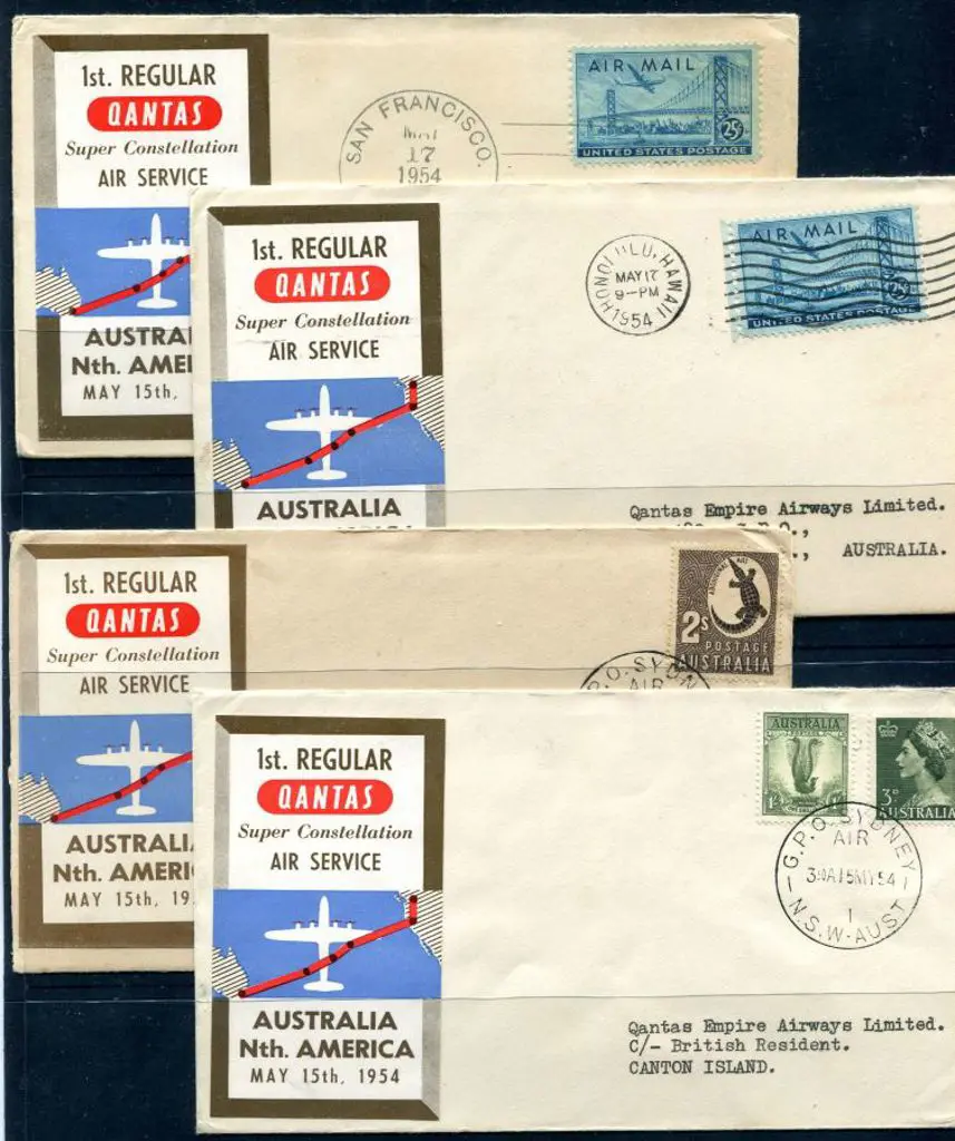 1954 (15th May) First Regular Qantas Australia to ... Image 1++