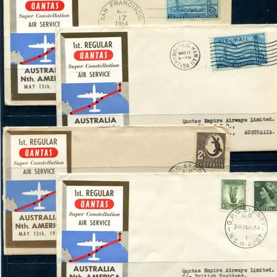 1954 (15th May) First Regular Qantas Australia to ...