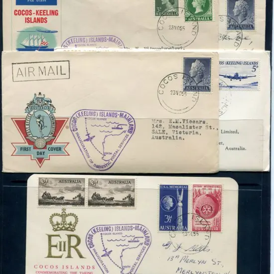 1955 (23rd Nov) Inauguration of Domestic Postal ...