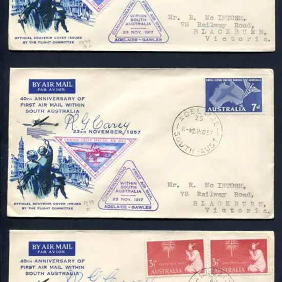 1957 (23rd Nov) Adelaide to Gawler 40th Anniv of ...