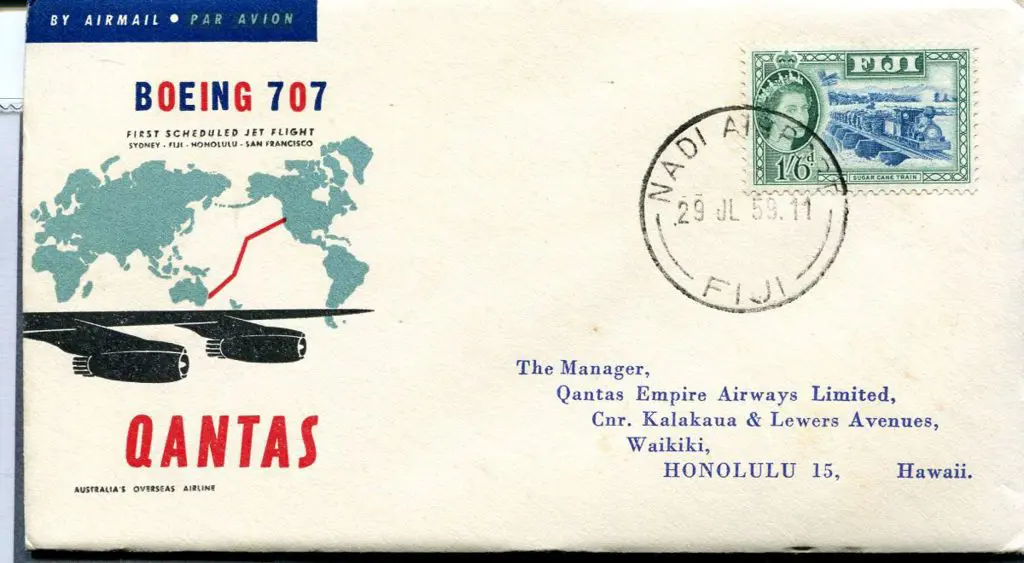 1959 (July-Oct) Qantas Boeing 707 First Scheduled ... Image 1++