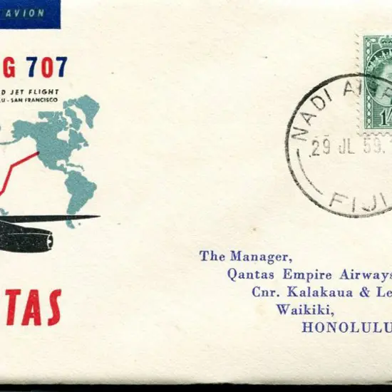 1959 (July-Oct) Qantas Boeing 707 First Scheduled ...