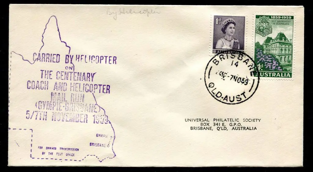 1959 (5th Nov) Gympie to Brisbane "Carried by ... Image 1++