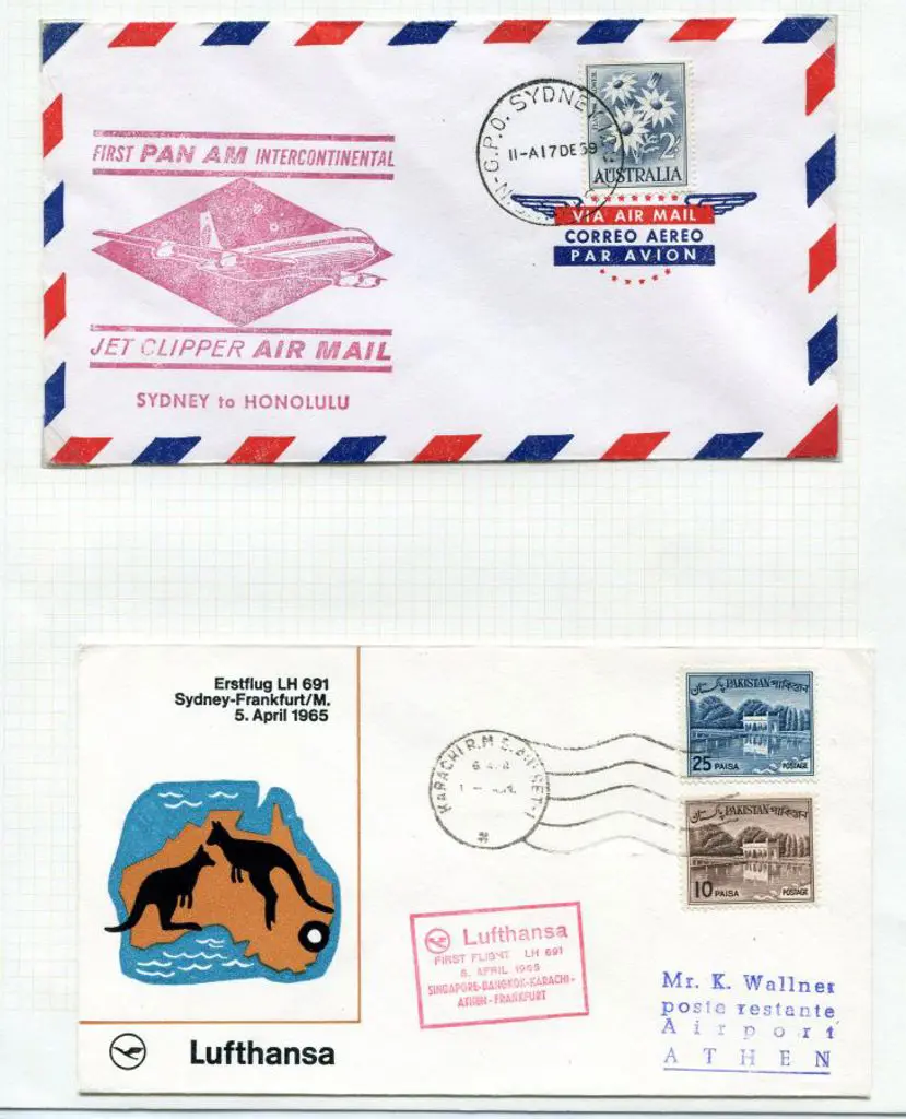 1959 (17th Dec) Sydney to Honolulu by Pan Am, 1965 ... Image 1++
