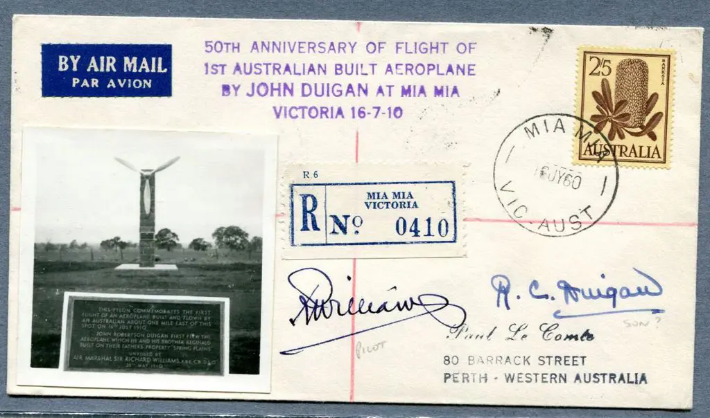 1960 (16th July) John Duigan 50th Anniv of first ... Image 1++
