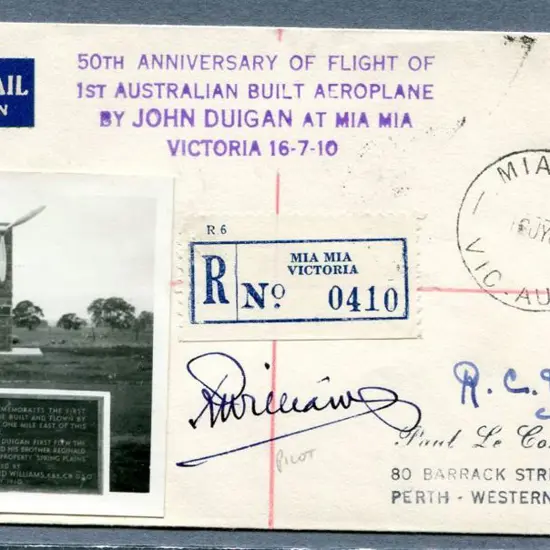 1960 (16th July) John Duigan 50th Anniv of first ...