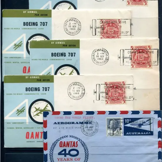 1960 (16th Nov) Qantas Round the World 40th Anniv ...