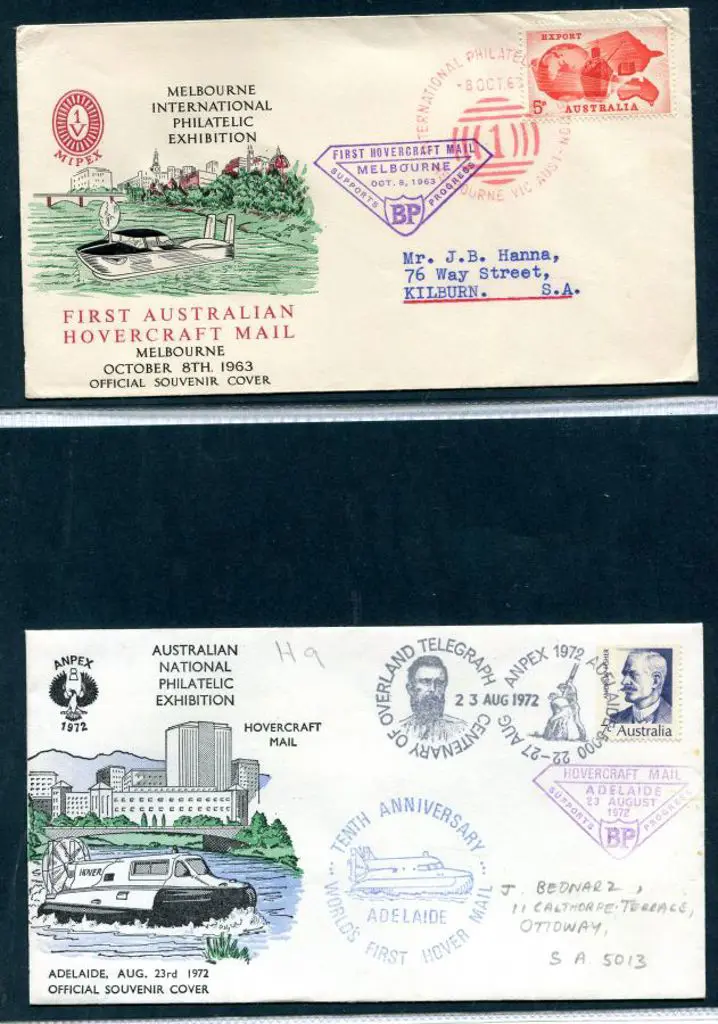 1963 (8th Oct) Australia's First Hovercraft Mail ... Image 1++