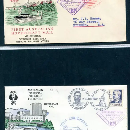 1963 (8th Oct) Australia's First Hovercraft Mail ...