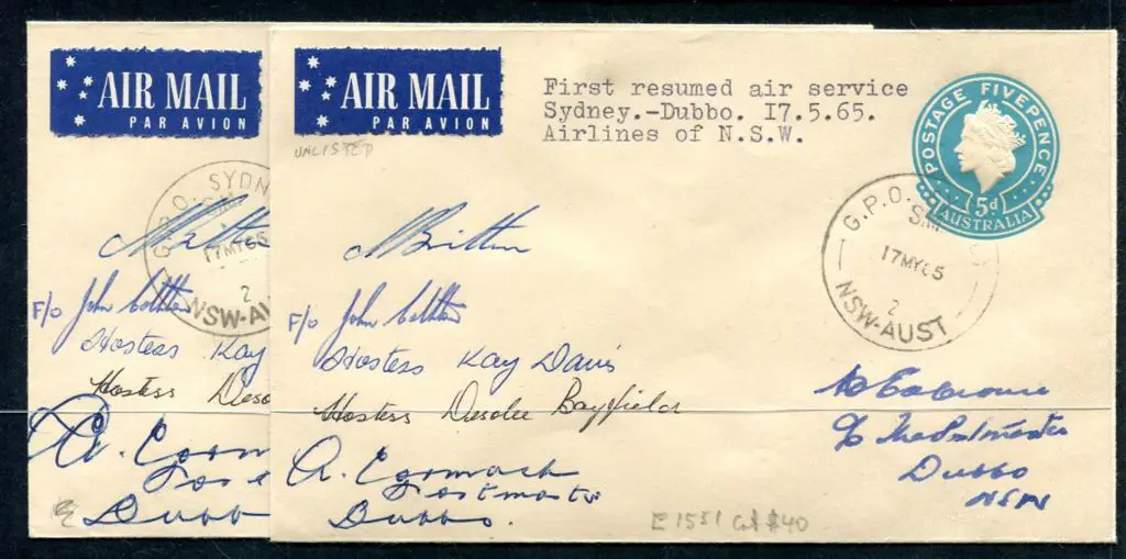 1965 (17th May) Sydney to Dubbo first resumed air ... Image 1++