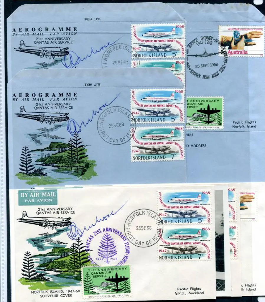 1968 (25th Sept) Sydney to Norfolk Is & return ... Image 1++