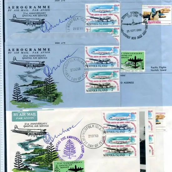 1968 (25th Sept) Sydney to Norfolk Is & return ...