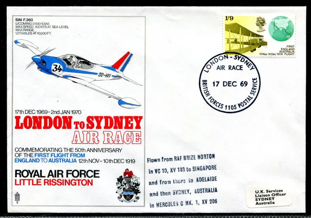 1969 (17th Dec) London to Sydney Air Race by RAF ... Image 1++