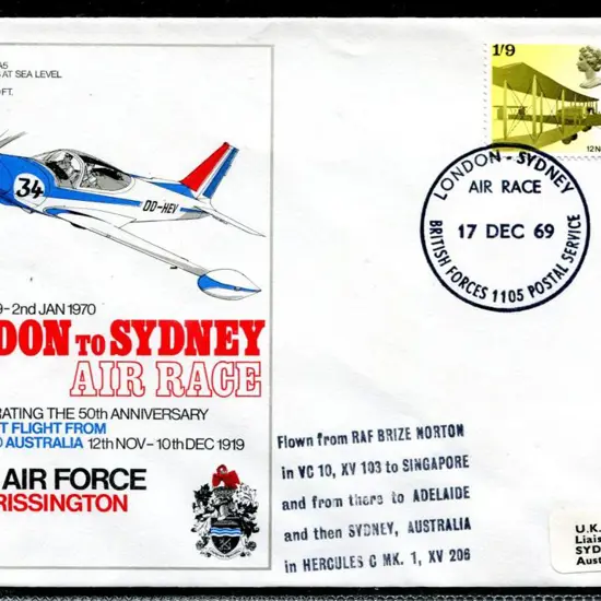 1969 (17th Dec) London to Sydney Air Race by RAF ...