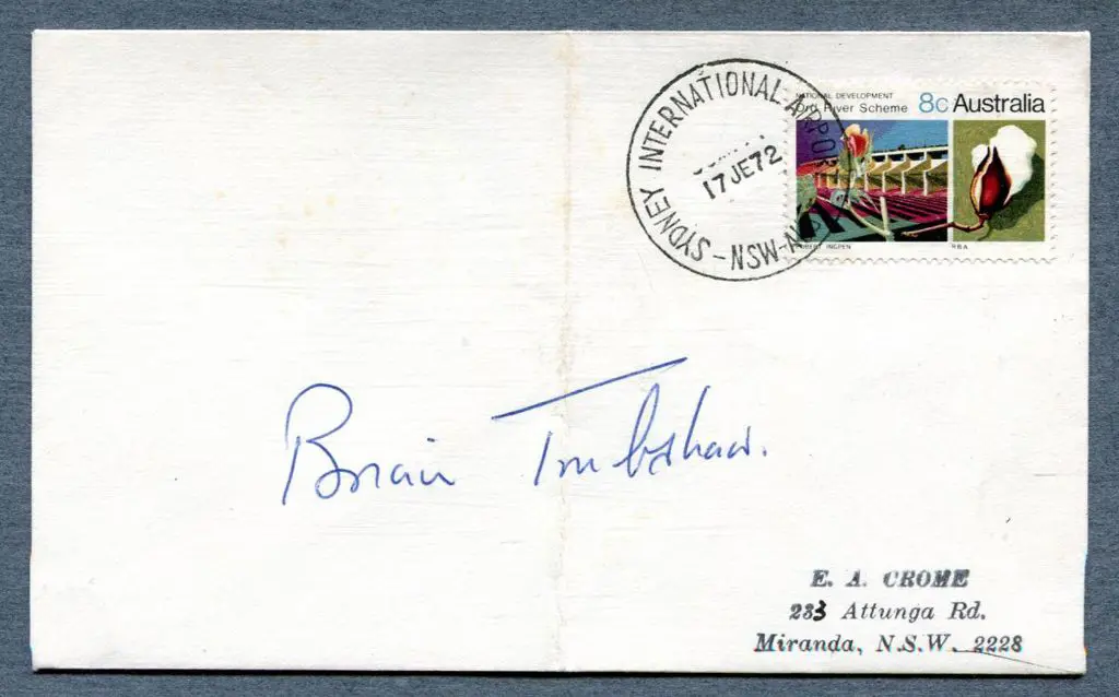 1972 (17th June) Plain cover with 8c Ord River ... Image 1++