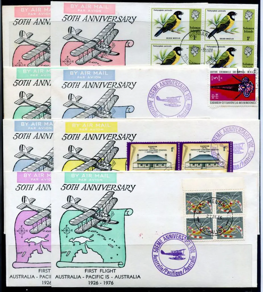 1976 (27th Sept) 50th Anniv of first Australia to ... Image 1++