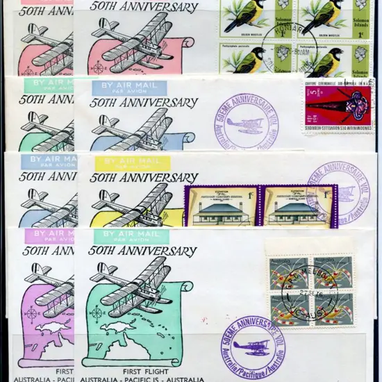 1976 (27th Sept) 50th Anniv of first Australia to ...