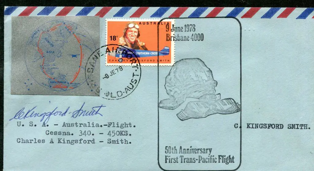 1978 (31st May) USA to Aust as above but with US ... Image 1++