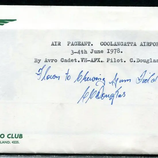 1978 (4th June) Coolangatta Air Pageant flown ...