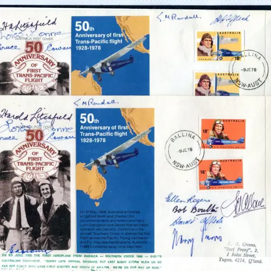 1978 (9th June) Brisbane to Ballina return pair of ...