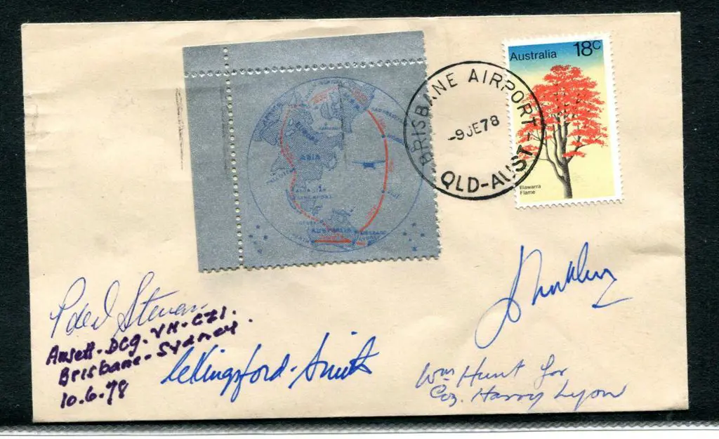 1978 (9th June) Brisbane to Sydney cover with ... Image 1++
