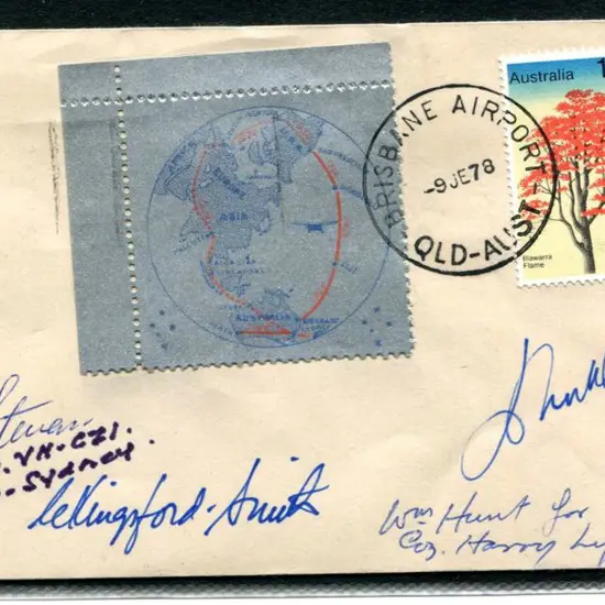 1978 (9th June) Brisbane to Sydney cover with ...